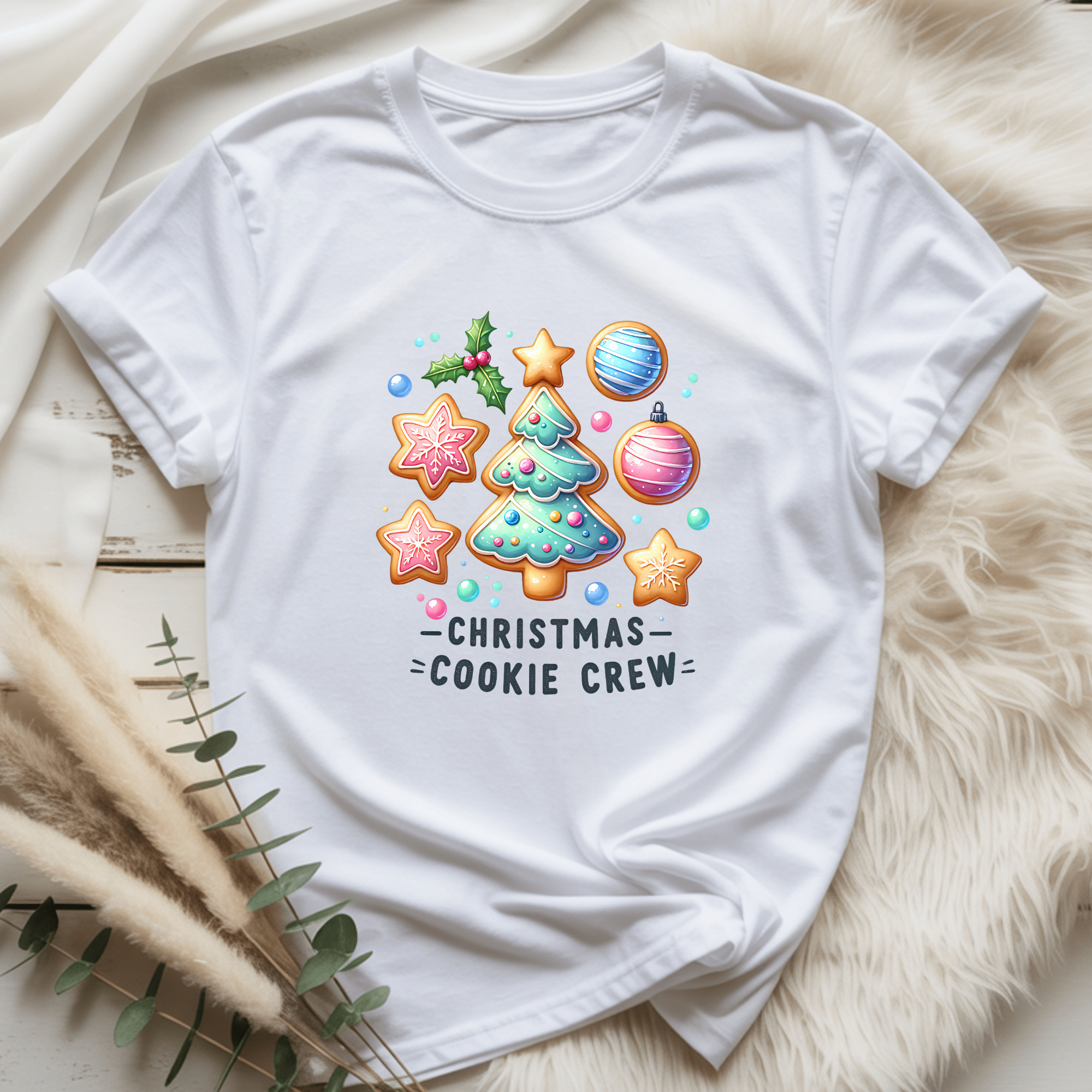 Christmas Cookie Crew T-Shirt for Women